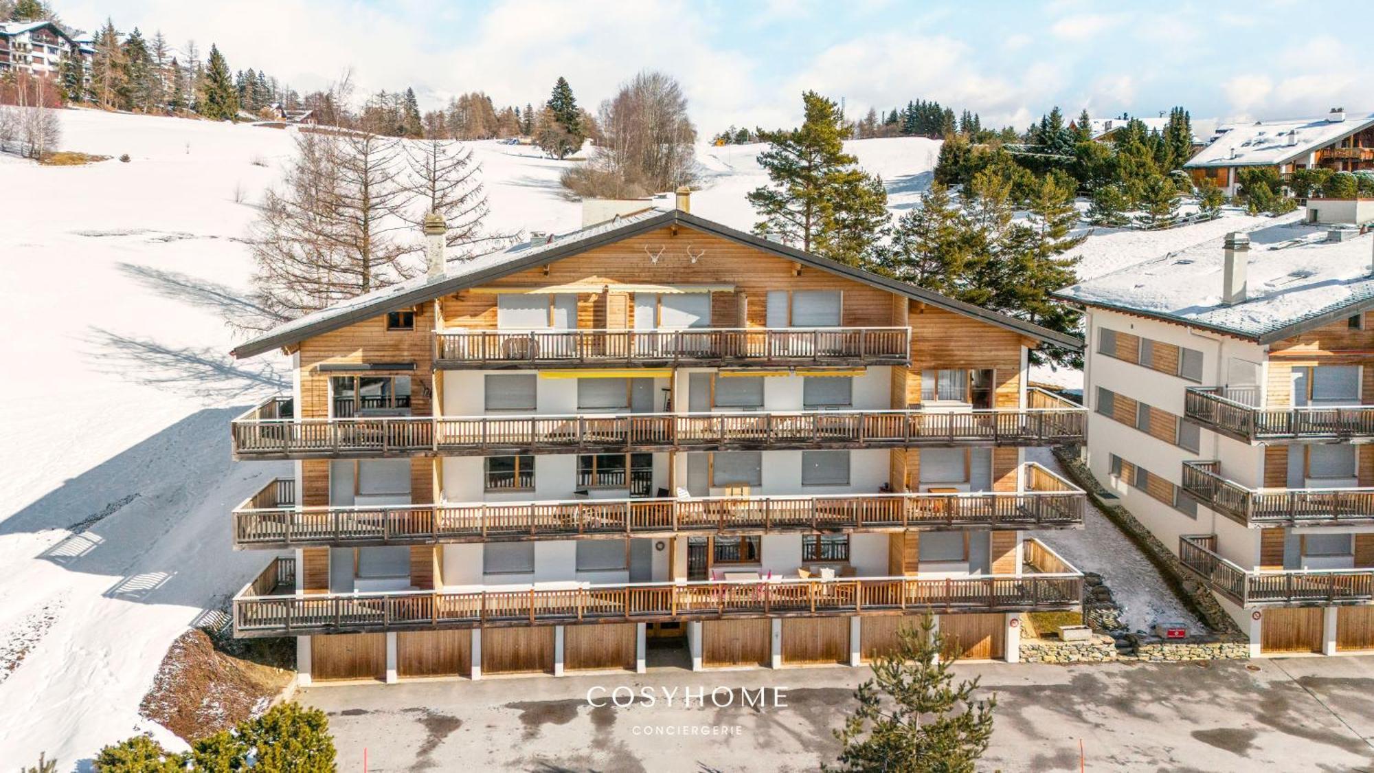 Apartmán Au Bon Coeur L Golf 5Min L Vue L 4 Pers Crans-Montana Exteriér fotografie