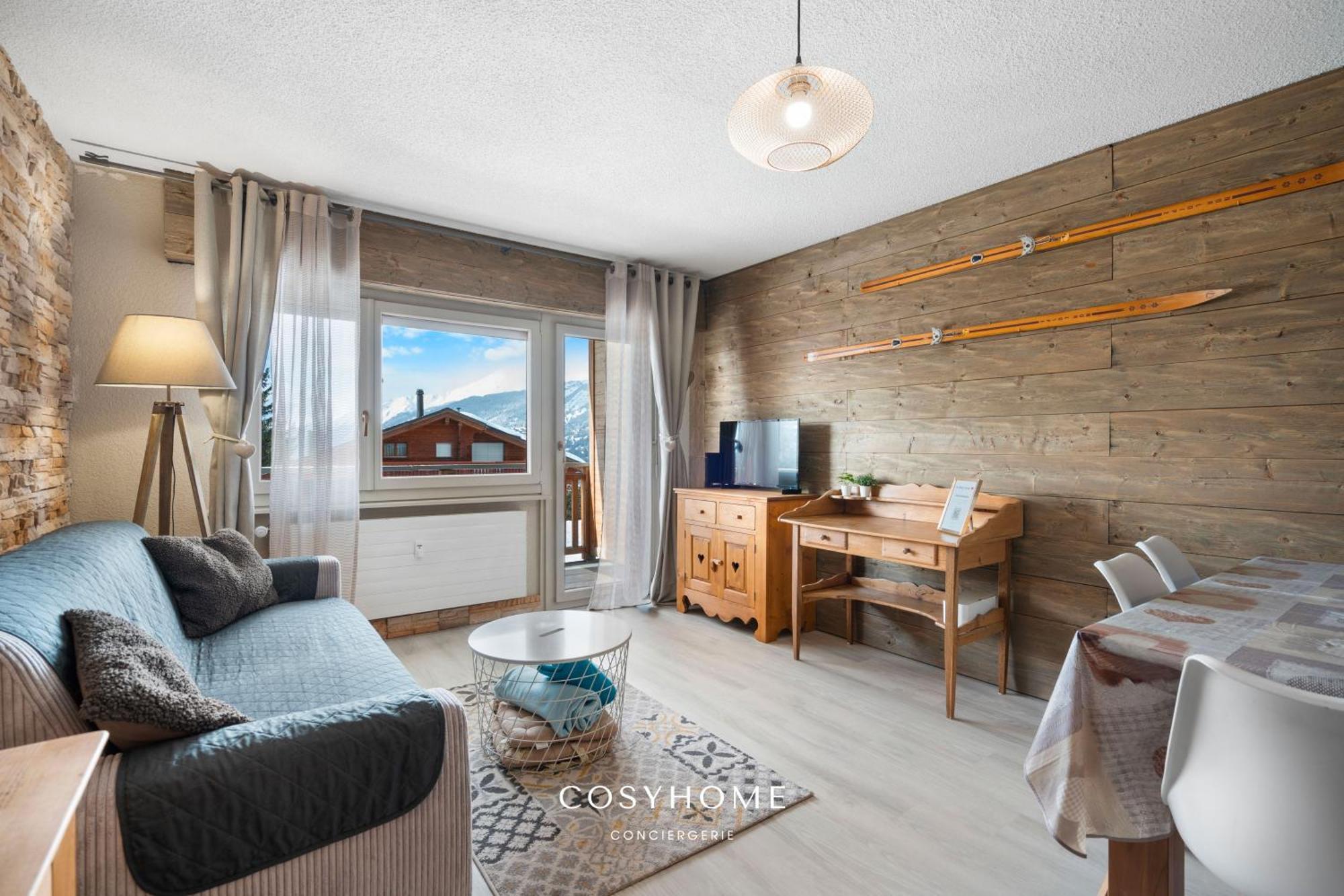 Apartmán Au Bon Coeur L Golf 5Min L Vue L 4 Pers Crans-Montana Exteriér fotografie